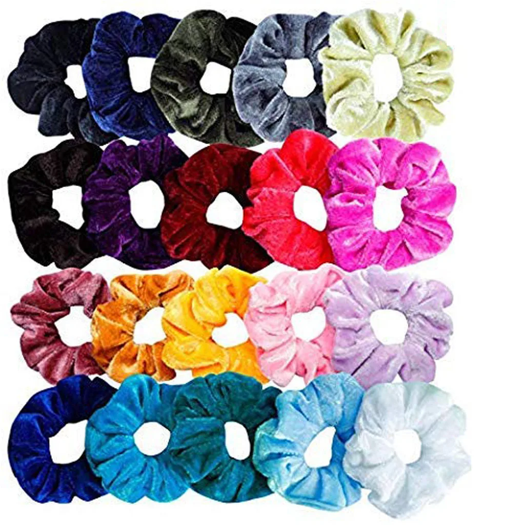 

20PC Hair Accessories Women or Girls Scrunchy Hair Ties Scrunchie Scrunchies Accessories Velvet accesorios para el cabello