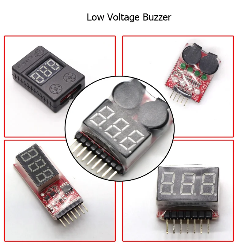 

1-8S Lipo Battery Voltage Tester/ Low Buzzer Alarm/ Checker for DIY Racing Drone