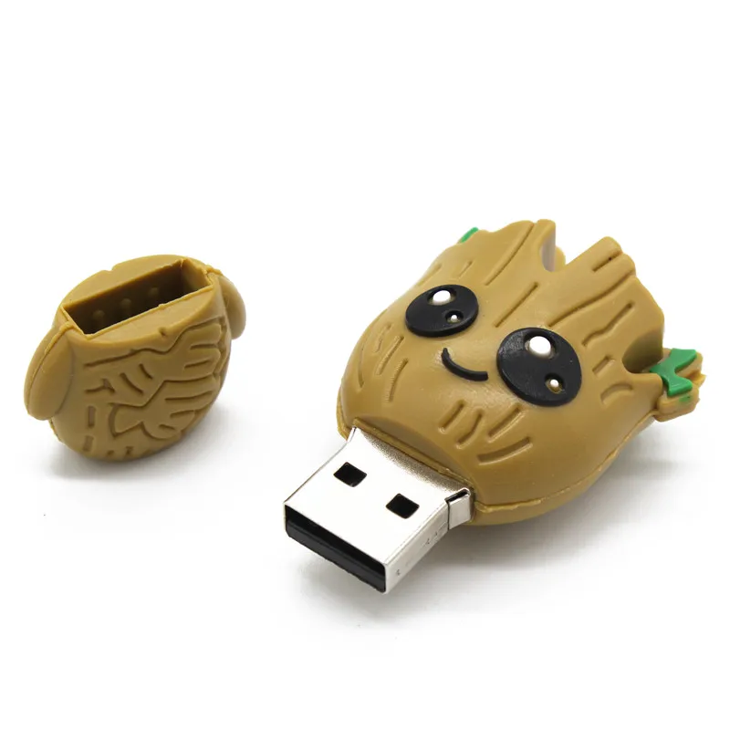 cartoon Super hero Tree man pen drive usb flash drive 4GB 8GB 16GB 32GB 64GB pendrive usb 2.0 flash memory stick Creative Gift (4)
