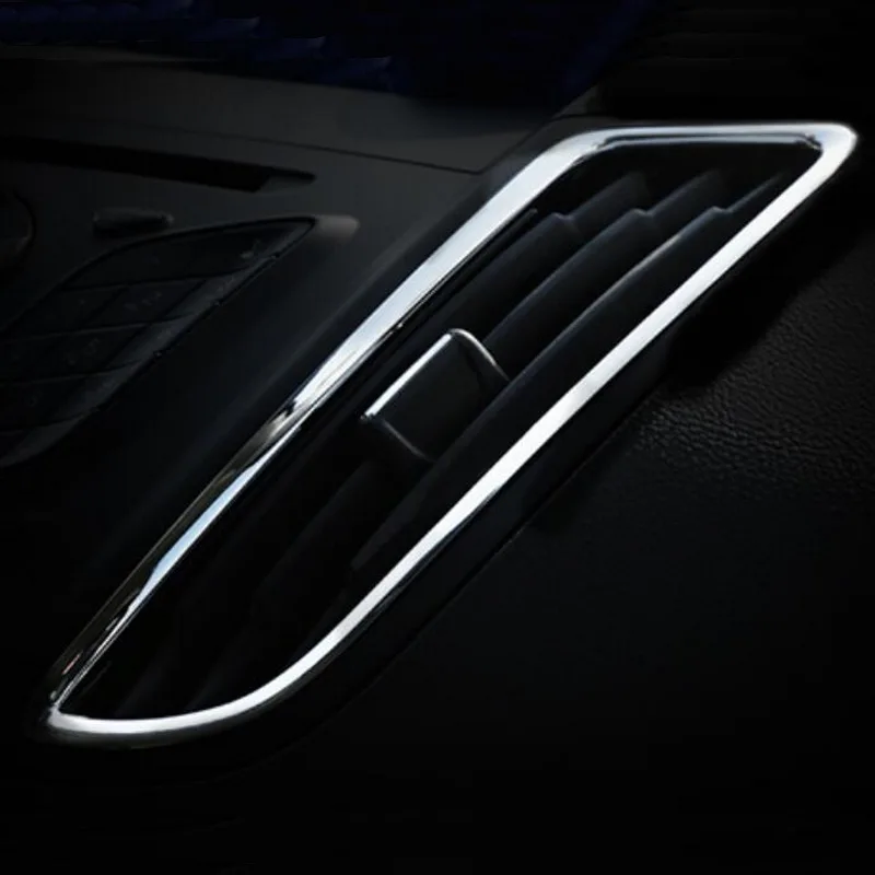 Tonlinker управление Кондиционер Выход крышка наклейка s для FORD KUGA 2013-15 Автомобиль Стайлинг 2 шт. ABS хромированная крышка стикер
