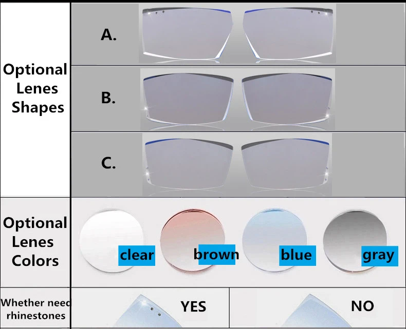 Оправы для очков без оправы, Золотые очки, оправы для мужчин, оправы для очков без оправы, дизайнерские Роскошные Алмазные Режущие линзы для близорукости