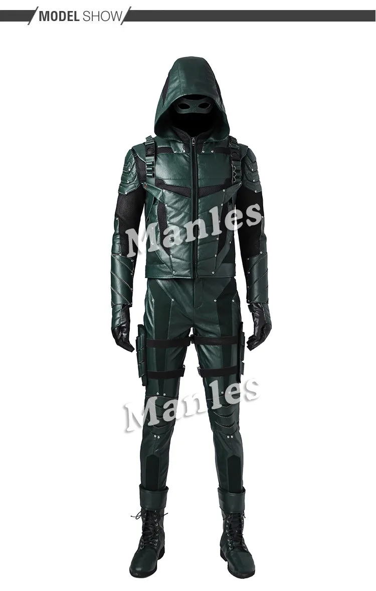 Оливер Квин Косплей Зеленая Стрела сезон 5 костюм наряд супергероя Хэллоуин вечерние для мужчин одежда индивидуальный заказ взрослых сапоги