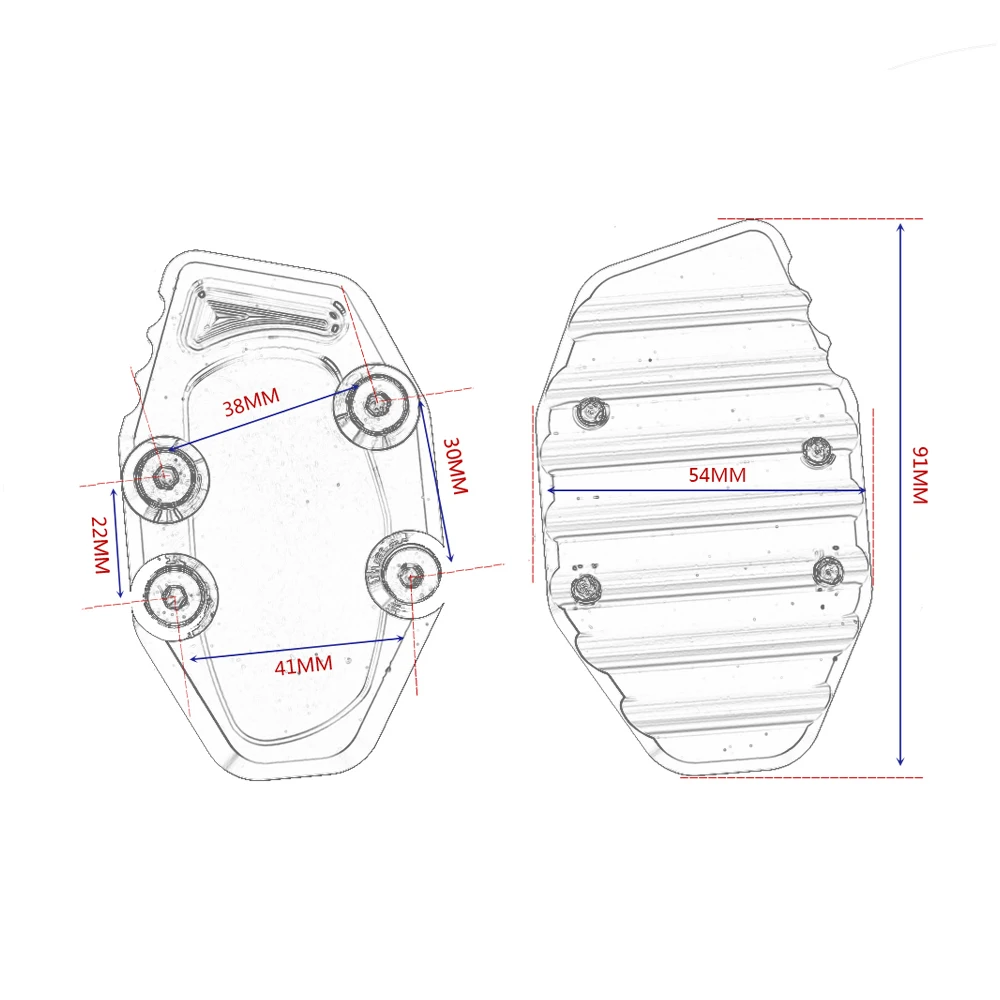 GT мотор-Мотоцикл CNC боковая подставка увеличить Подножка для YAMAHA R3