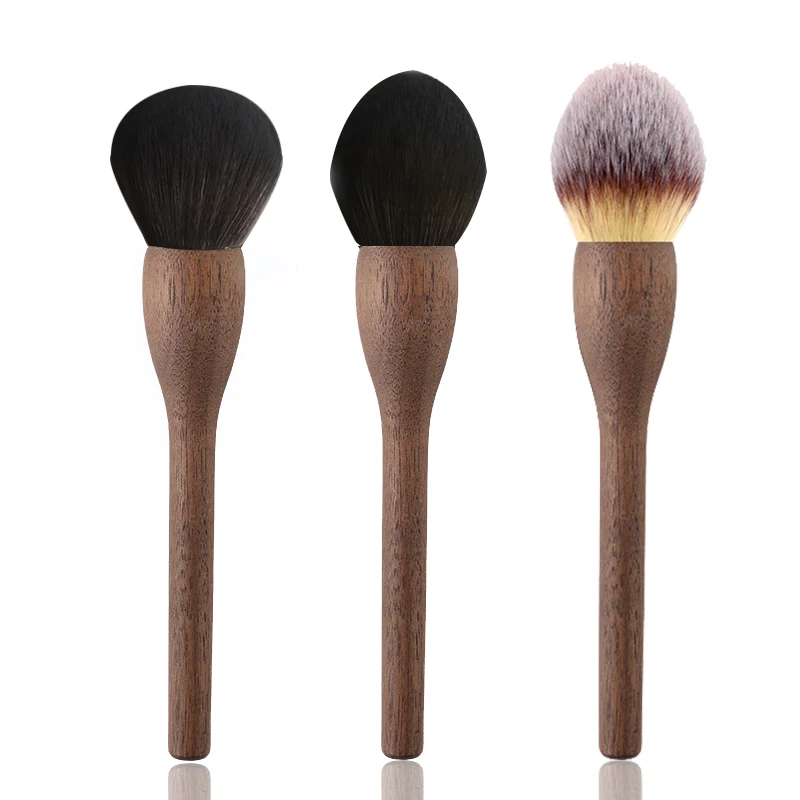 

Walnut Handle Cosmetic Makeup Brushes Pinceaux Maquillage Brochas Maquillaje Pincel Powder Blusher Foundation Highlighter Brush