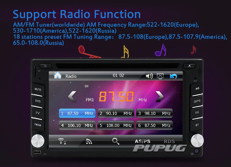 Discount 6.2" Touch Screen Car Radio 2 Din 2din In Dash Auto audio CD DVD Player Stereo bluetooth USB SD GPS Rear View Camera autoradio 2