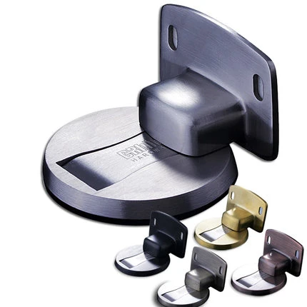 30mmGate free perforating suction invisible 304stainless steel bathroom door wall suction magnetic nail collision door stop 30mm 304 stainless steel door suction contact free touch wall toilet room bedroom anti collision magnet