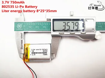 

5pcs Liter energy battery Good Qulity 3.7V,750mAH,802535 Polymer lithium ion / Li-ion battery for TOY,POWER BANK,GPS,mp3,mp4