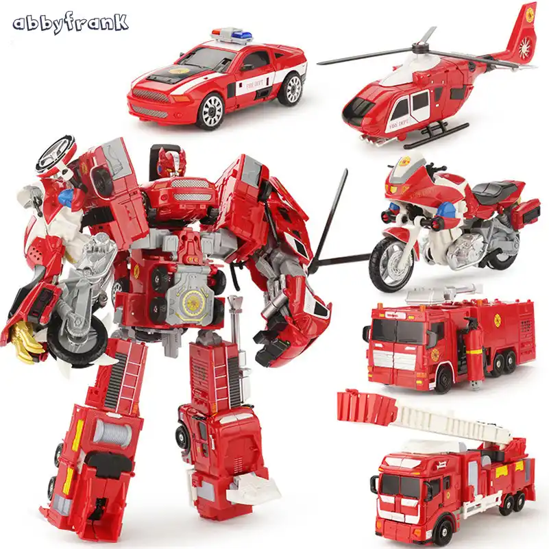 fire truck transformer toy