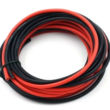 14 AWG силиконовый провод Hook Up Провода кабели 3 м черный и 3 м красный гибкий луженый медный провод высокая термостойкость