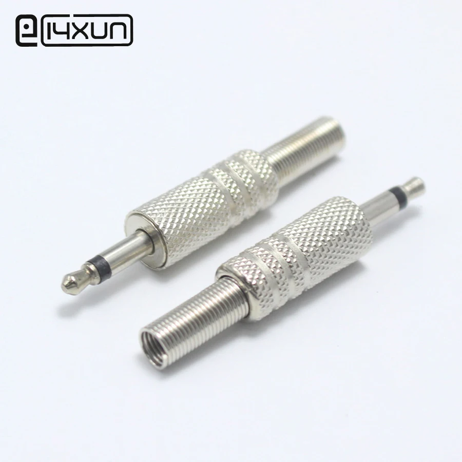

2pcs 3.5mm Plug 2 Pole Audio Connector 3.5 Jack Audio Connector Plug 3.5mm Plug For Mono Head