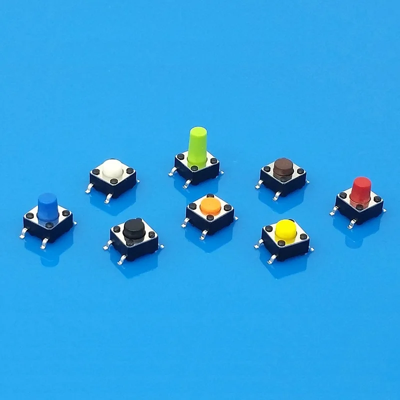 5000pcs Colorful SMD 6*6 Series Micro Tact push button Switch 6X6 SMT