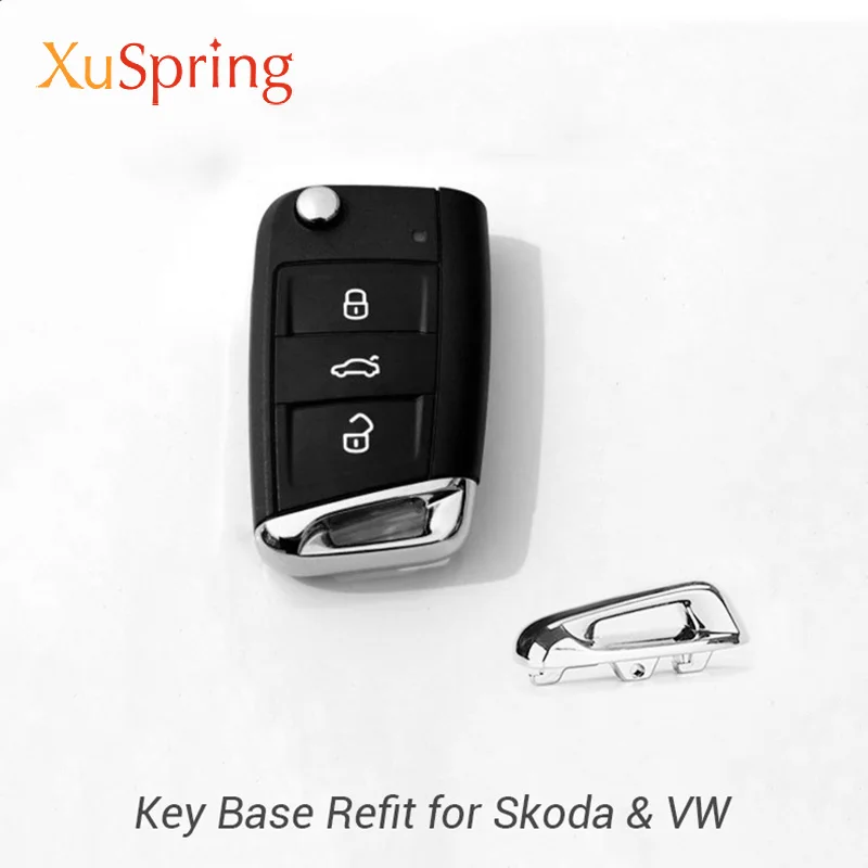 Наклейка на основание автомобильного ключа для Skoda Kodiaq Karoq Superb Rapid аксессуары