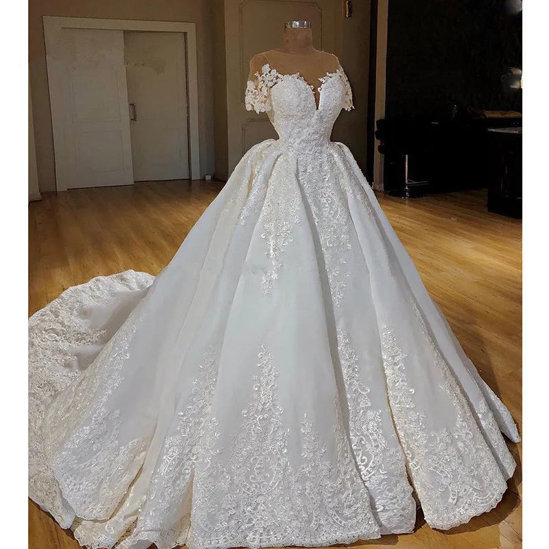 Vestido De Noiva 2019  Muslim Wedding  Dresses  Ball Gown  