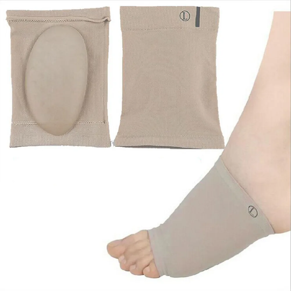 1Pair Gel Plantar Fasciitis Arch Support Sleeve Arch Socks Heel Cushion