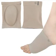 1Pair Gel Plantar Fasciitis Arch Support Sleeve Arch Socks Heel Cushion Foot Pads Patch Feet Care