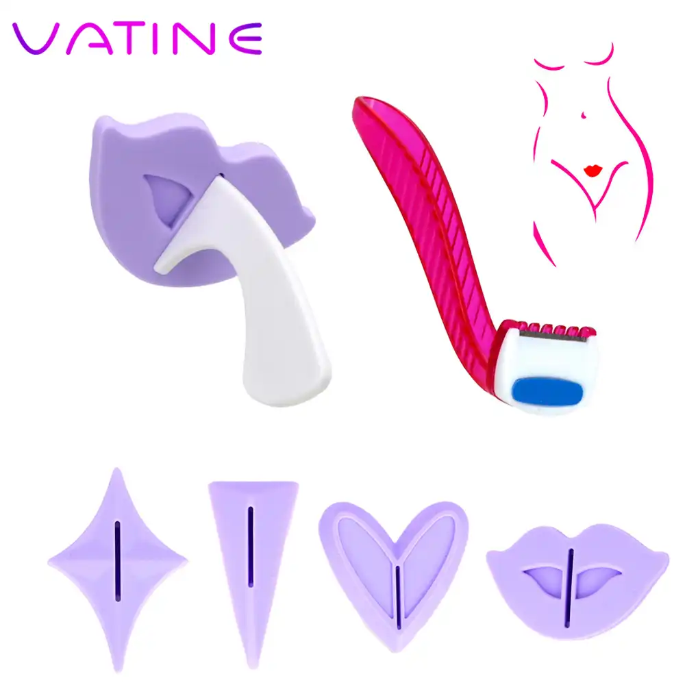 Vatine Heart Triangle Lip Star Shape Pubic Hair Trimmer Pubic Hair Shaping Template Razor Bikini Shaving Stencil Vibrators Aliexpress