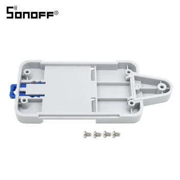 

SONOFF For Basic/RF/ Pow/ TH10/16/ Dual Wifi Smart Switch DR DIN Tray Rail Case Holder Mounted Adjustable Box Cover Home Alexa