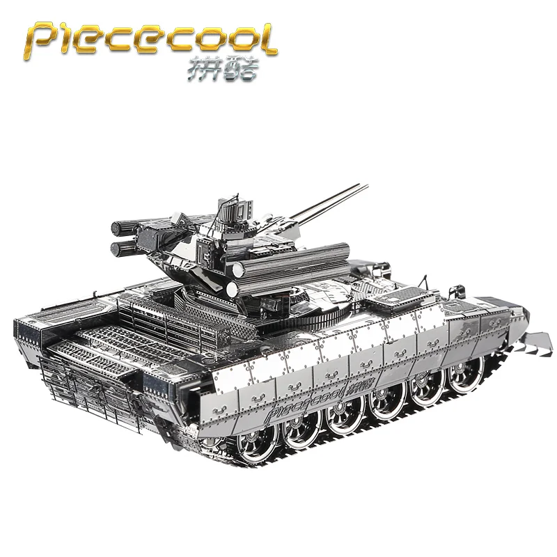 Piececool 3D металлическая головоломка, фигурка, игрушка BMPT, модель танка, обучающая 3D головоломка, модель игрушки, сделай сам, лазерная резка, ручная головоломка, наборы для детей