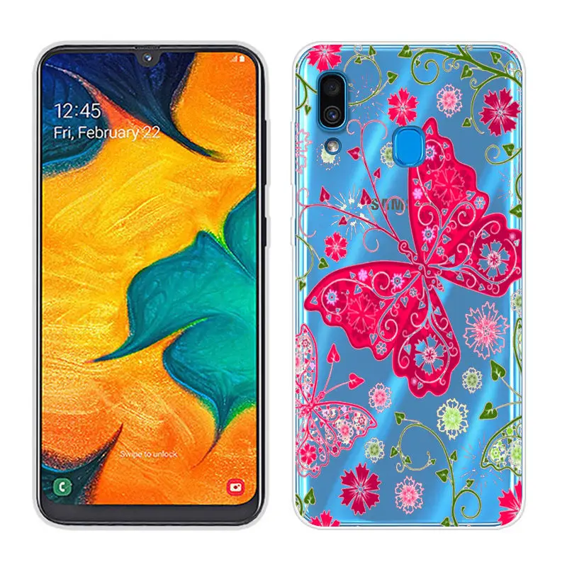 Soft TPU Case for Samsung Galaxy A40 A30 Clear Silicone Back Phone Case for Samsung A50 A10 Cover for A60 A70 SAM-A505F Fundas (23)