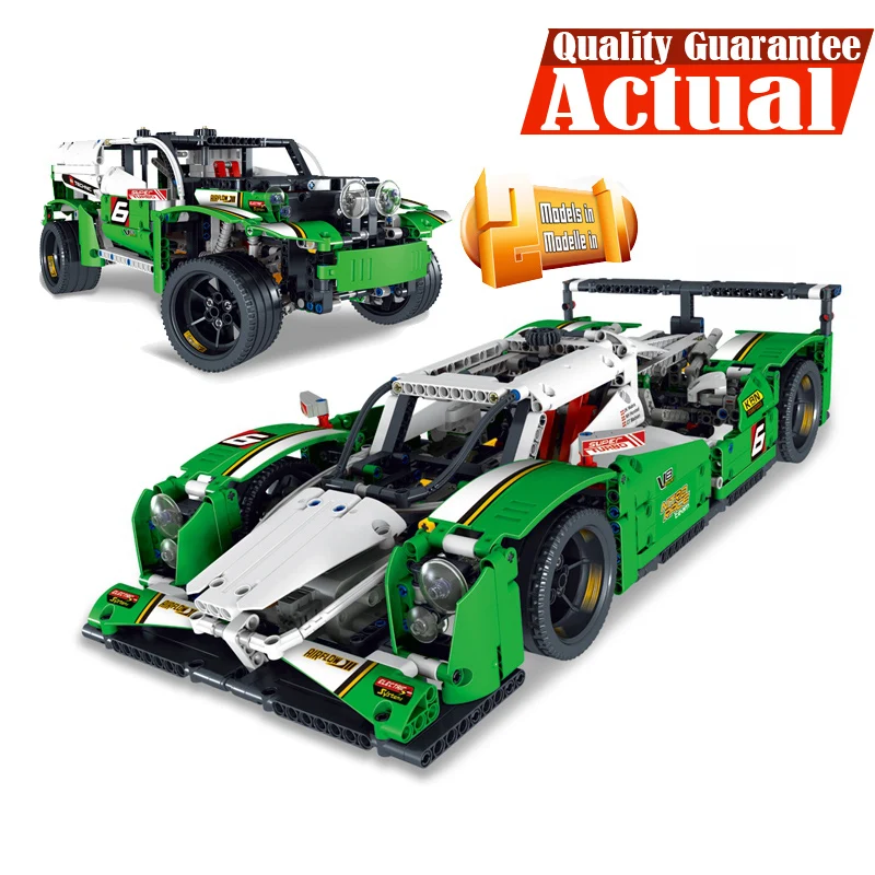 

LELE 38017 24 Hours Race Car Technic Model Building Blocks Bricks Toys DIY For children Model Compatible with legoINGly 42039