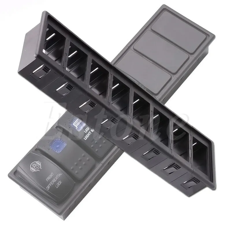 

Plastic 8 Gang Boat Rocker Switch Clip Panel Patrol Holder Housing For ARB Carling Switches & Controls Auto Parts