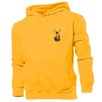 

Printed Deer Playing Cards Design Unisex Winter Graphic Hoodie Sweatshirt Mens Womens Jumper Hooded Pullover Tops