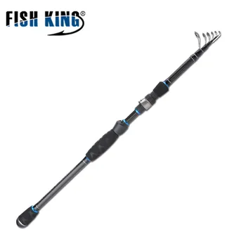 

FISH KING 24T 99% Carbon Carp Rod 2.1M/2.4M/2.7M Superhard High Quality Telescopic Fishing Rod Pesca