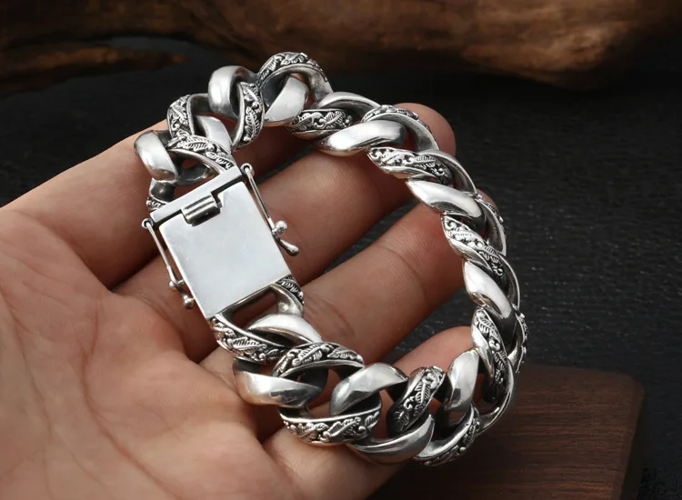 Charm Women's bracelets Bangle 925 Sterling Silver Jewelry for men femme friendship Bracelet pulseras mujer moda B32