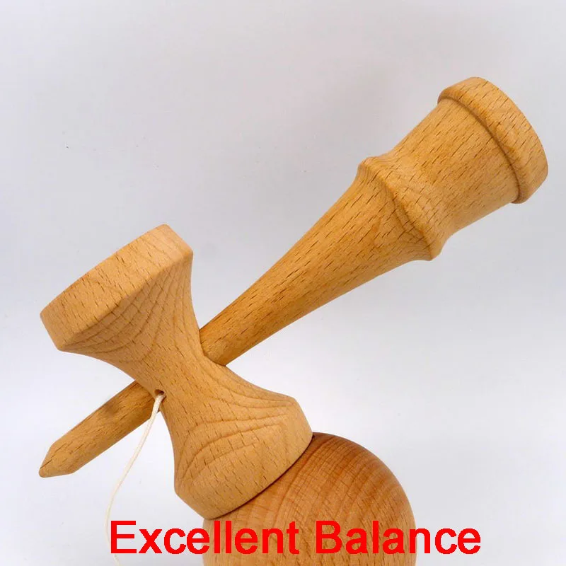 Натуральный Бук Kendama без заклепок$3,17 USD неокрашенный и простой Kendama 18 см бук kendama, разделяемая чашка и ручка