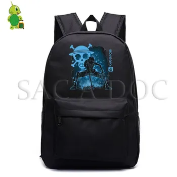

Anime One Piece Luffy Zoro Fluorescence Backpack for Teenagers School Bags Women Men Laptop Backpack Travel Shoulder Bags