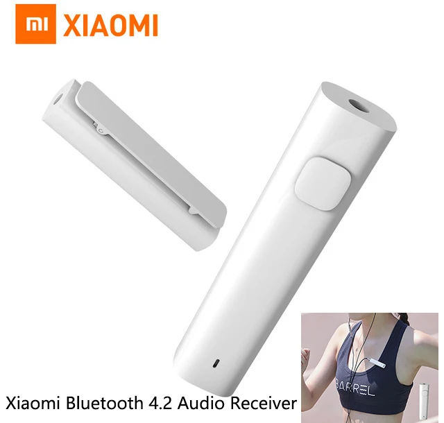Дешевый Xiaomi Bluetooth 4,2 аудио приемник портативный Проводной к беспроводной проигрыватель адаптер для 3,5 мм наушники гарнитуры динамик автомобиля AUX