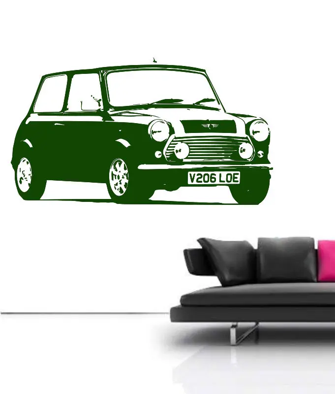 High Quality Large Auto Mini Car Decal Bedroom Wall Sticker Art Home