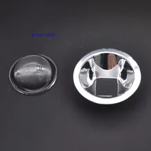 44 мм Светодиодные стеклянные линзы 60 градусов+ рефлекторный коллиматор комплект для 10 Вт квадратный высокой мощности Светодиодный s