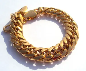 Mens Gold Nugget Bracelet Mens Gold Nugget Bracelet