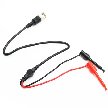 

P1011 BNC Q9 Male Plug To Dual Alligator Clip Oscilloscope Test Probe Lead Cable 110cm Wholeasle