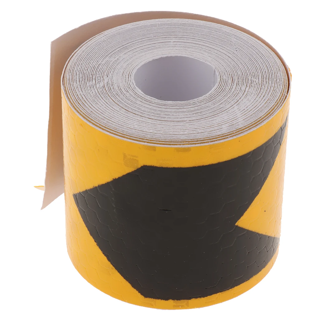 

2inch 10 Feet PVC Safety Reflective Warning Tape Conspicuity Film Sticker Multicolor For Auto Cars Stairs Floors Self Adhesive