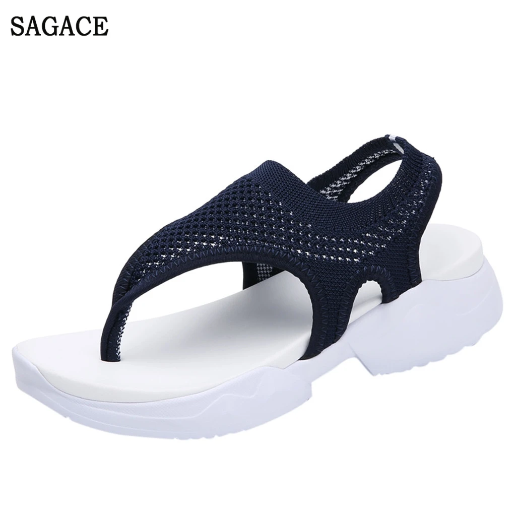 

SAGACE Women Ladies Breathable Comfort Hollow Out Casual Wedges Mesh Shoes Sandals Sexy High Quality Outsid Ladies Shoes