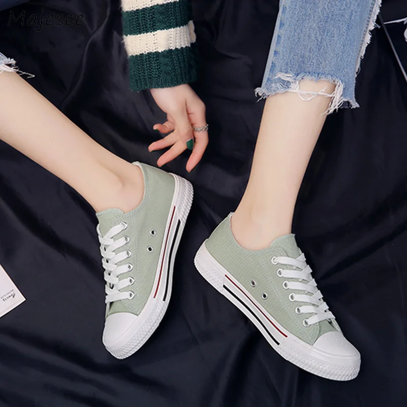 

Vulcanize Shoes Women Canvas Students Korean Style All-match Sneaker Womens High Quality Leisure Running Breathable Footwear New