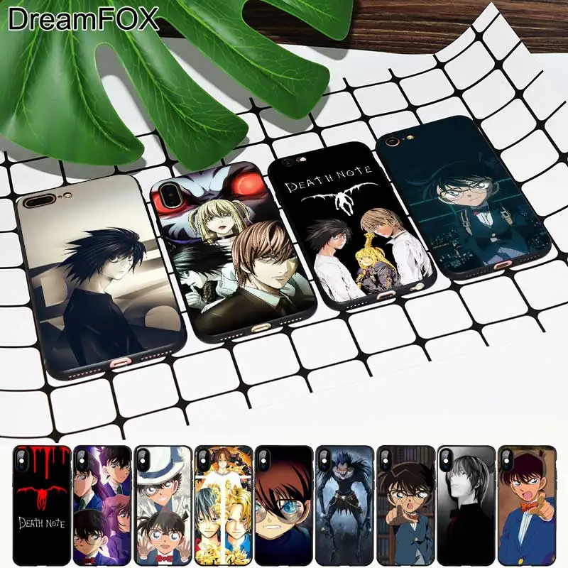 M453 Death Note Detective Black Soft TPU Silicone Case Cover For Apple iPhone 11 Pro XR XS Max X 8 7 6 6S Plus 5 5S 5G SE |