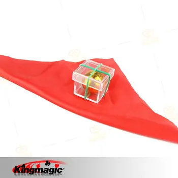 

Magic Crystal Box ball in Box rope string ball Magic Props Magic Ball Tricks Free Shipping 3Pcs/Lot
