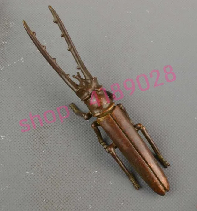 

Pure red copper, solid insect, tea pet ornament, handicraft collection.