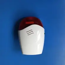 Высококачественная Беспроводная Стробоскопическая сирена, Автономная фальшивая сирена со звуком и светом, совместимая с системами охранной сигнализации