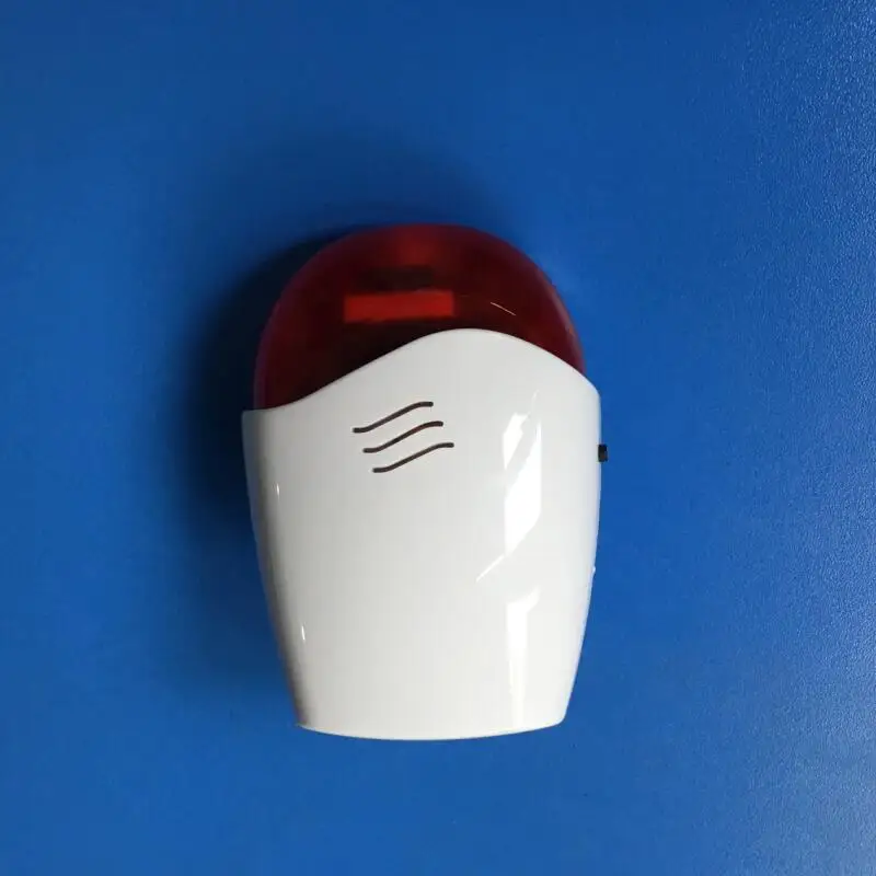 

Good quality wireless strobe siren,standalone falsh siren with sound&light,compatible with security alarm systems