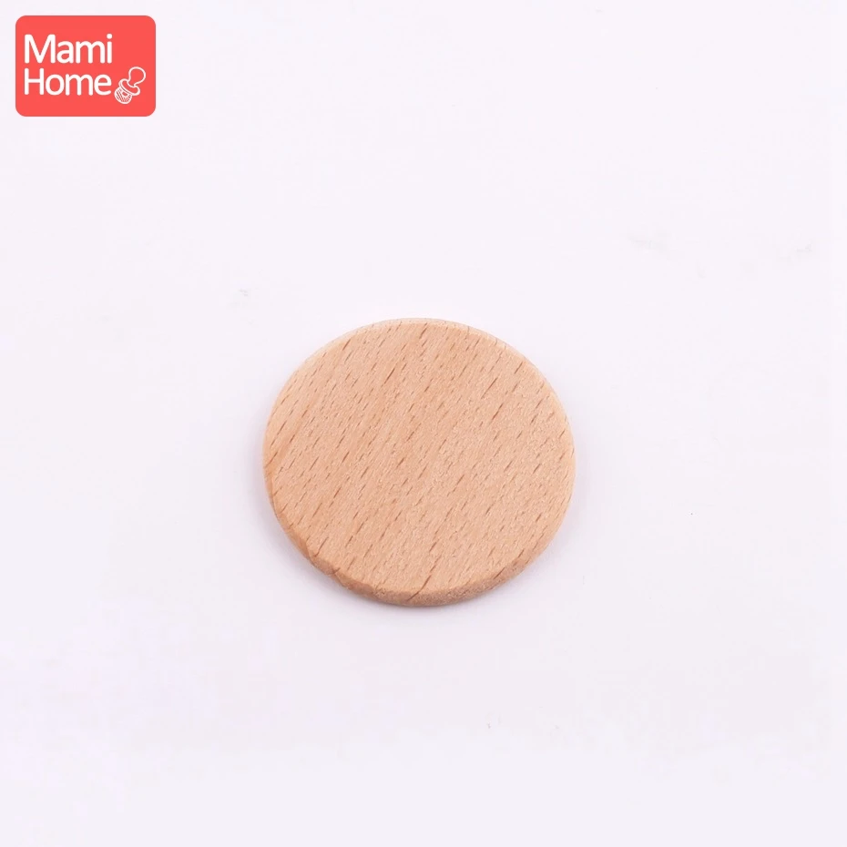 Mamihome 50 мм шт. 37 мм Оригинальный Деревянный Прорезыватель монеты круги Детские аксессуары ребенок для DIY деревянный детские жевательные