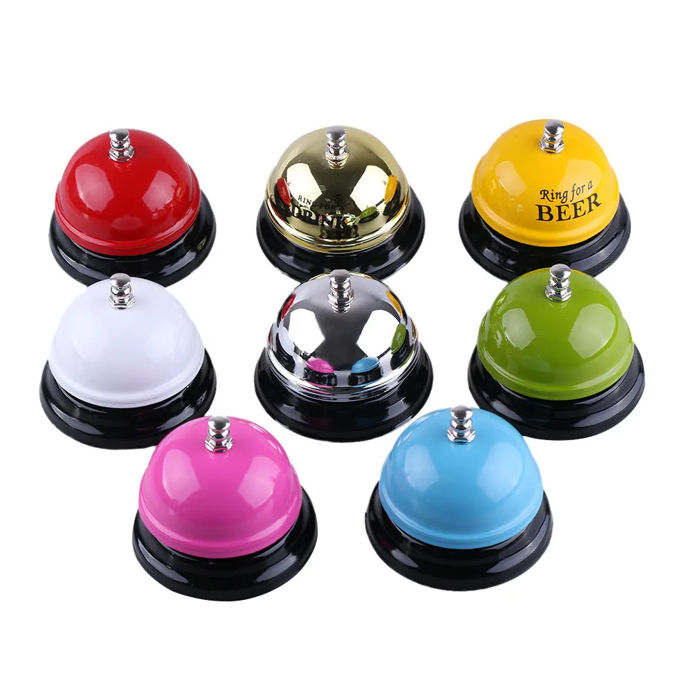 

Randow Color!! 1PC Desk Kitchen Counter Hotel Call Bell Ringing For Service Bar Reception Restaurant Call Bell Service Wholesale