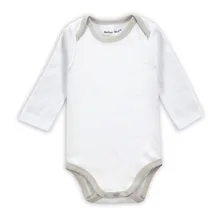 2017 Nouveau-Né Bébé Combinaisons Garçons Coton À Manches Longues Blanc Gris Couleur Combinaisons Infantile Bébé Roupas Enfants Clothing 38082