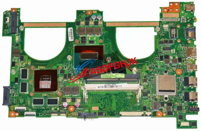 Оригинальная материнская плата для ноутбука Asus N550JK с i7-4710HQ cpu 60NB04L0-MBC000 полностью протестирована