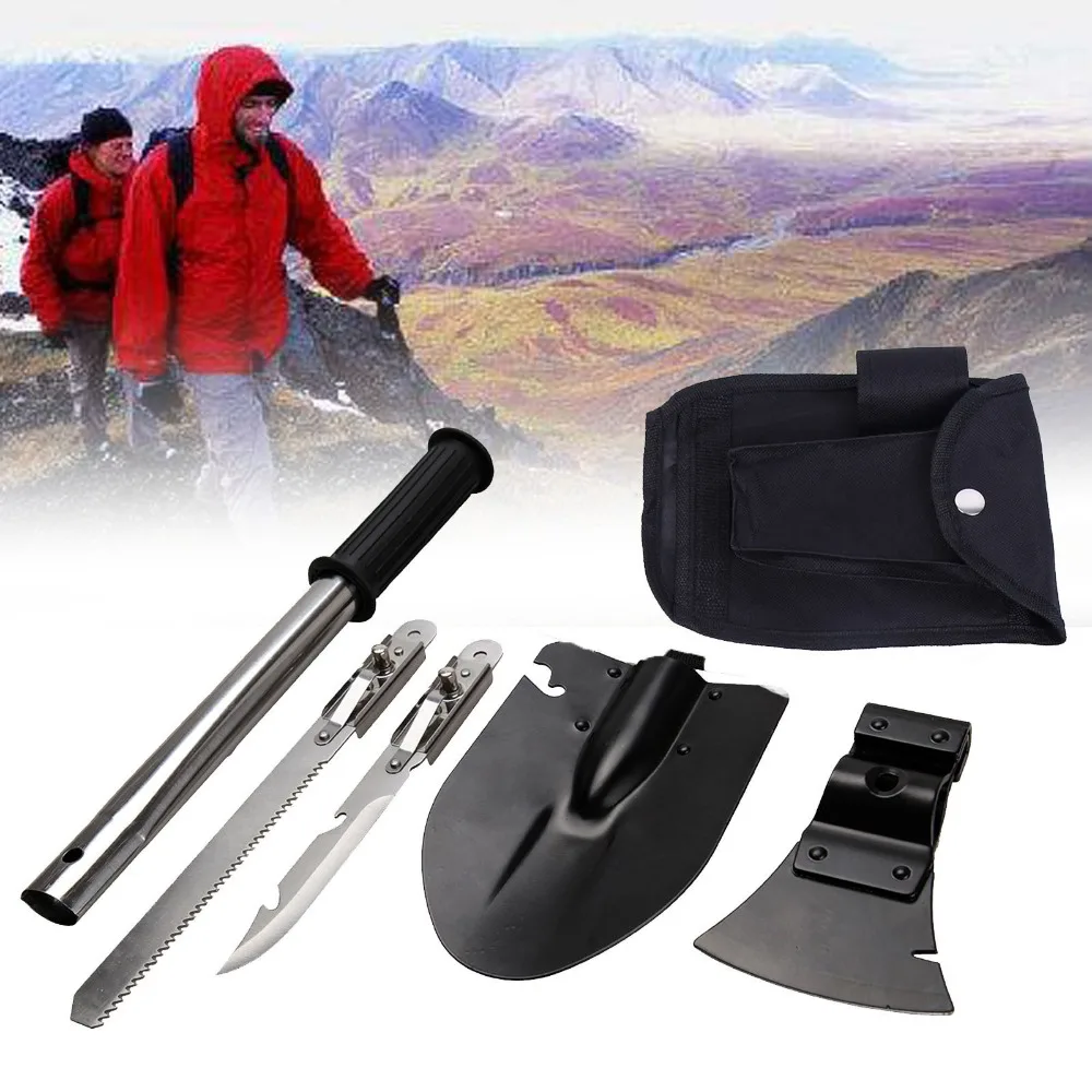 (Ship from EU) 4 In 1 Emergency Gear Knife Shovel Axe Saw Survival