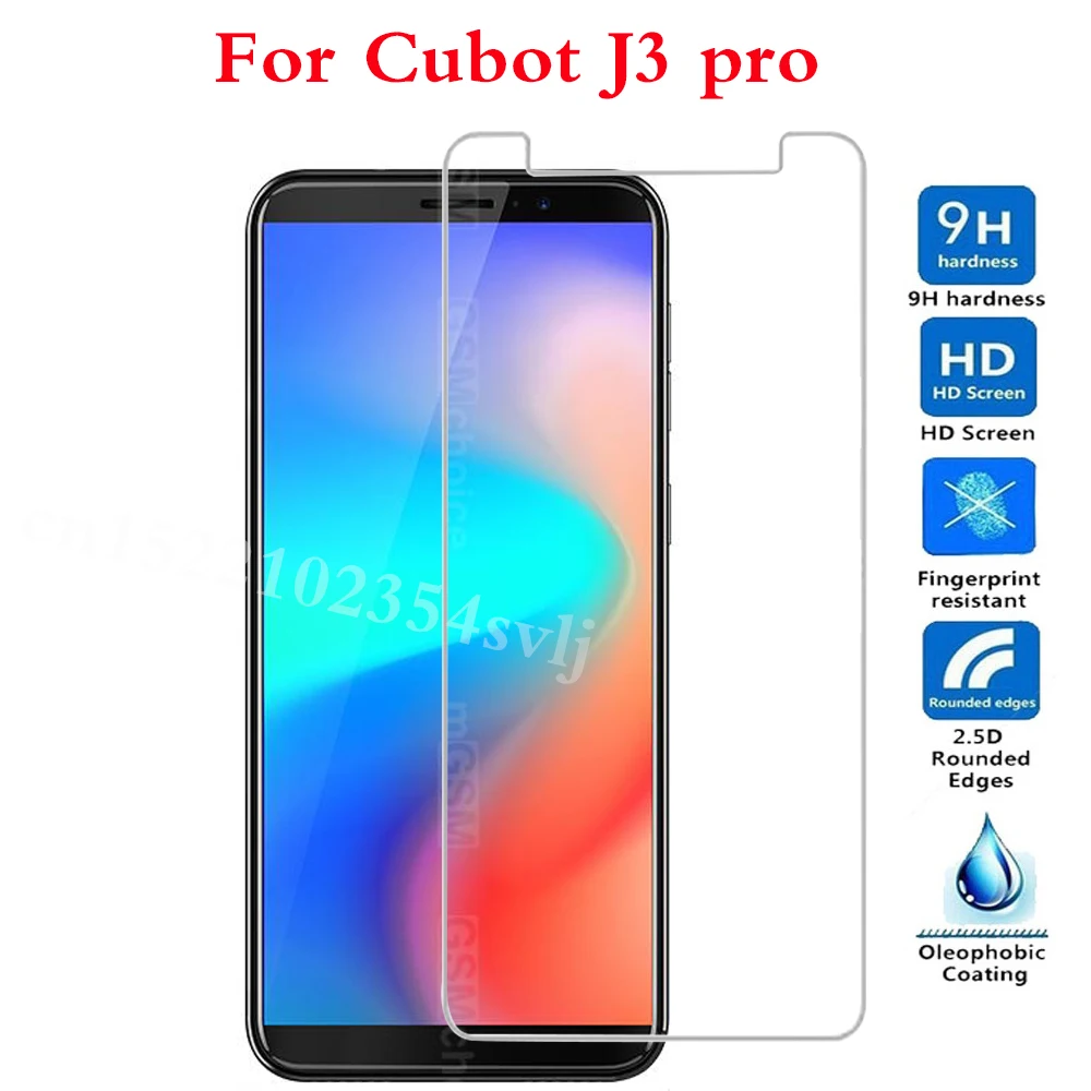 

Smartphone Tempered Glass For Cubot J3 pro Protective Film Screen cover phone For Cubot J 3 pro