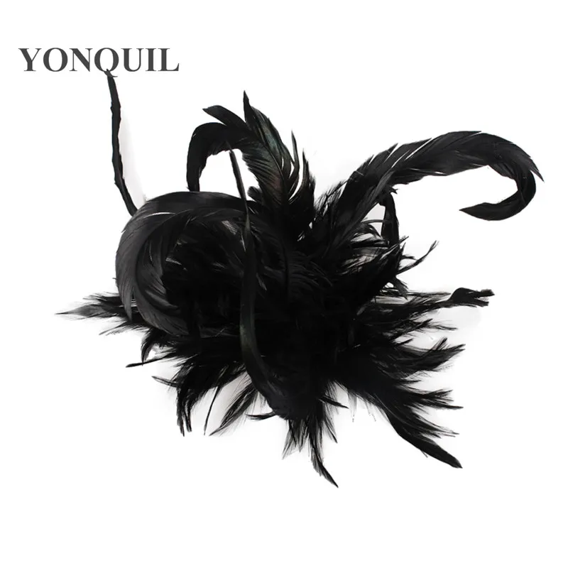 Новые модные женские туфли featherFascinators перо цветы заколка для волос для невесты аксессуары для волос может быть брошь свадьбы повязки на голову